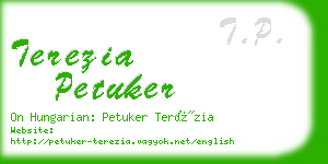 terezia petuker business card